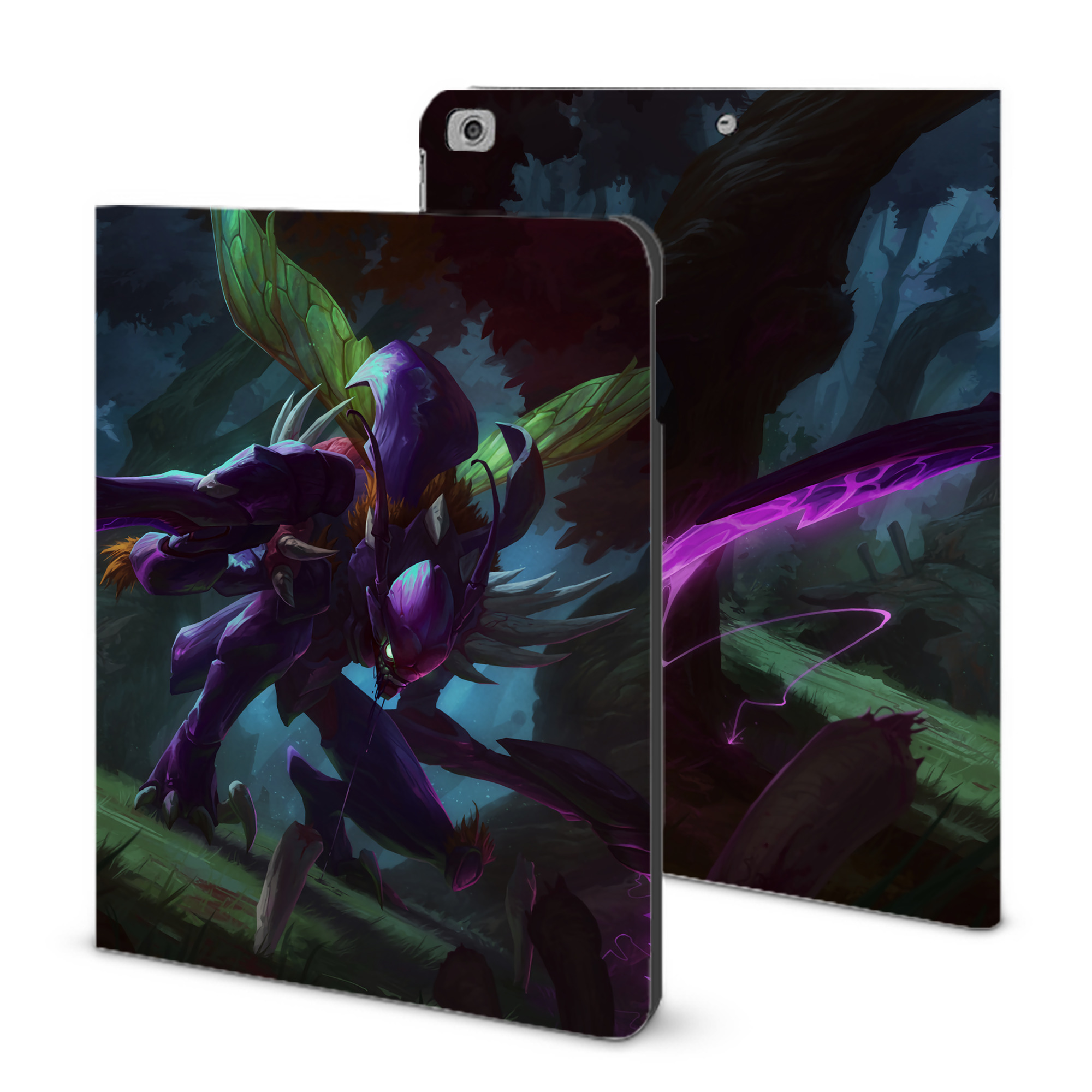 （画像用） リーグ・オブ・レジェンド League of Legends LOL IPad ケース ブック型 PUレザー TPU 耐衝撃 軽量 薄型 ペン収納なし 全面保護 IPad 各モデル対応